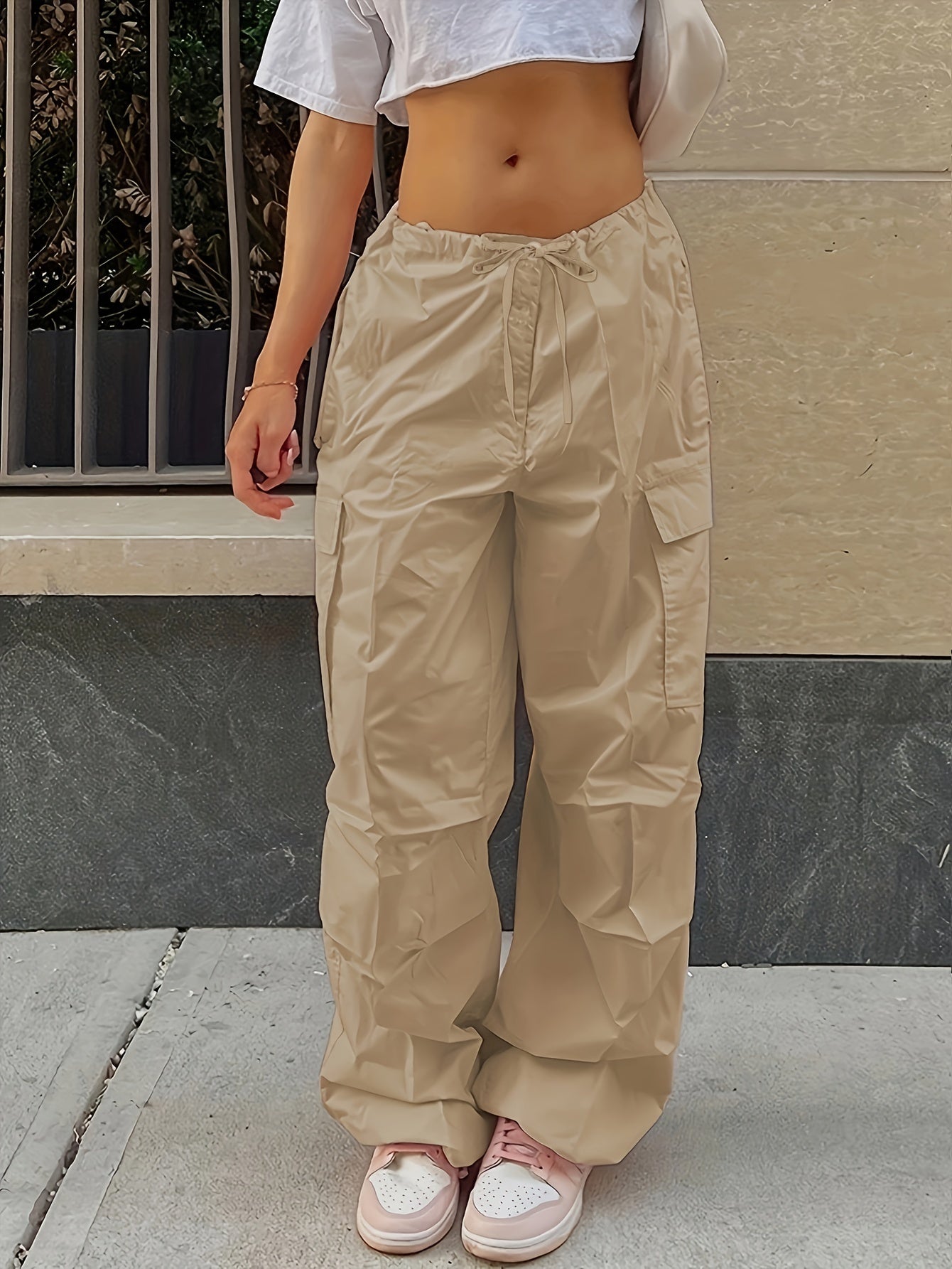 Y2K Loose Drawstring Cargo Pants