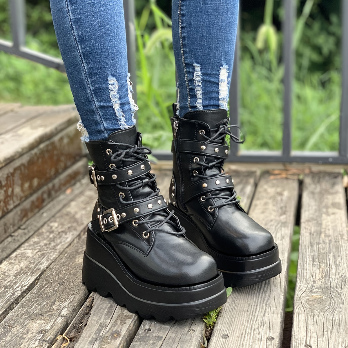 Chunky Heel Ankle Boots