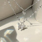 Y2K Rhinestone Butterfly Necklace