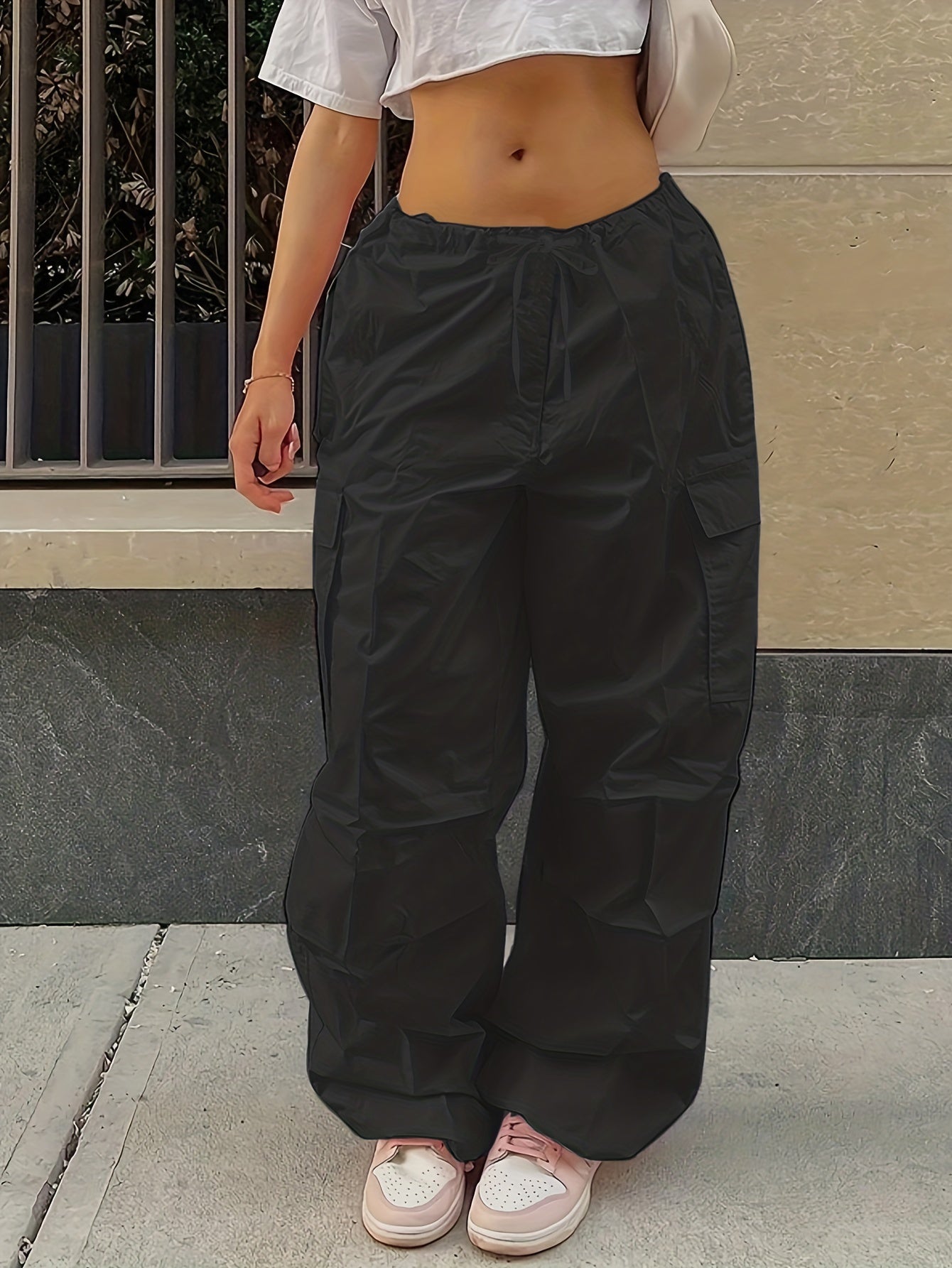 Y2K Loose Drawstring Cargo Pants