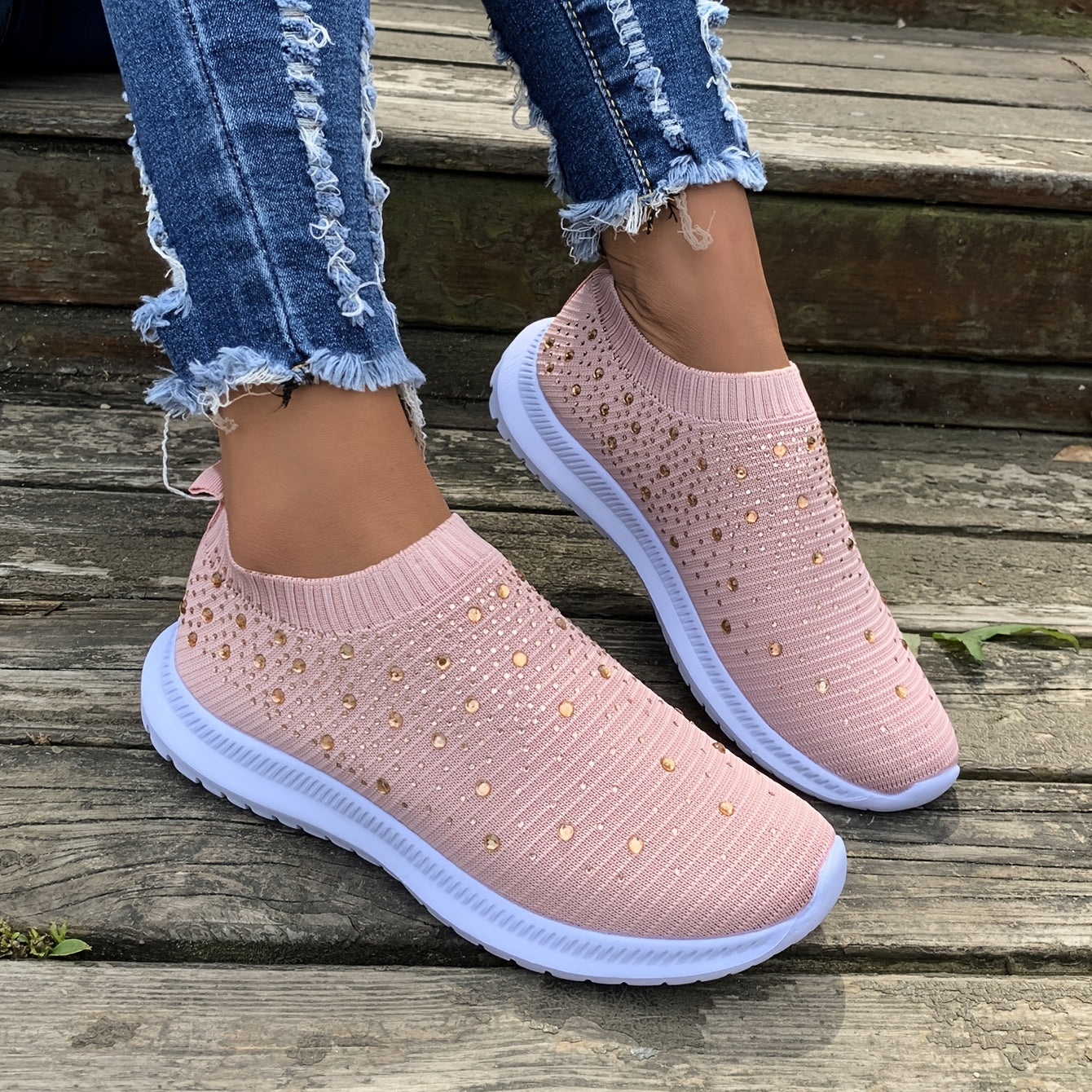 Lightweight Breathable Mesh Platform Sneakers