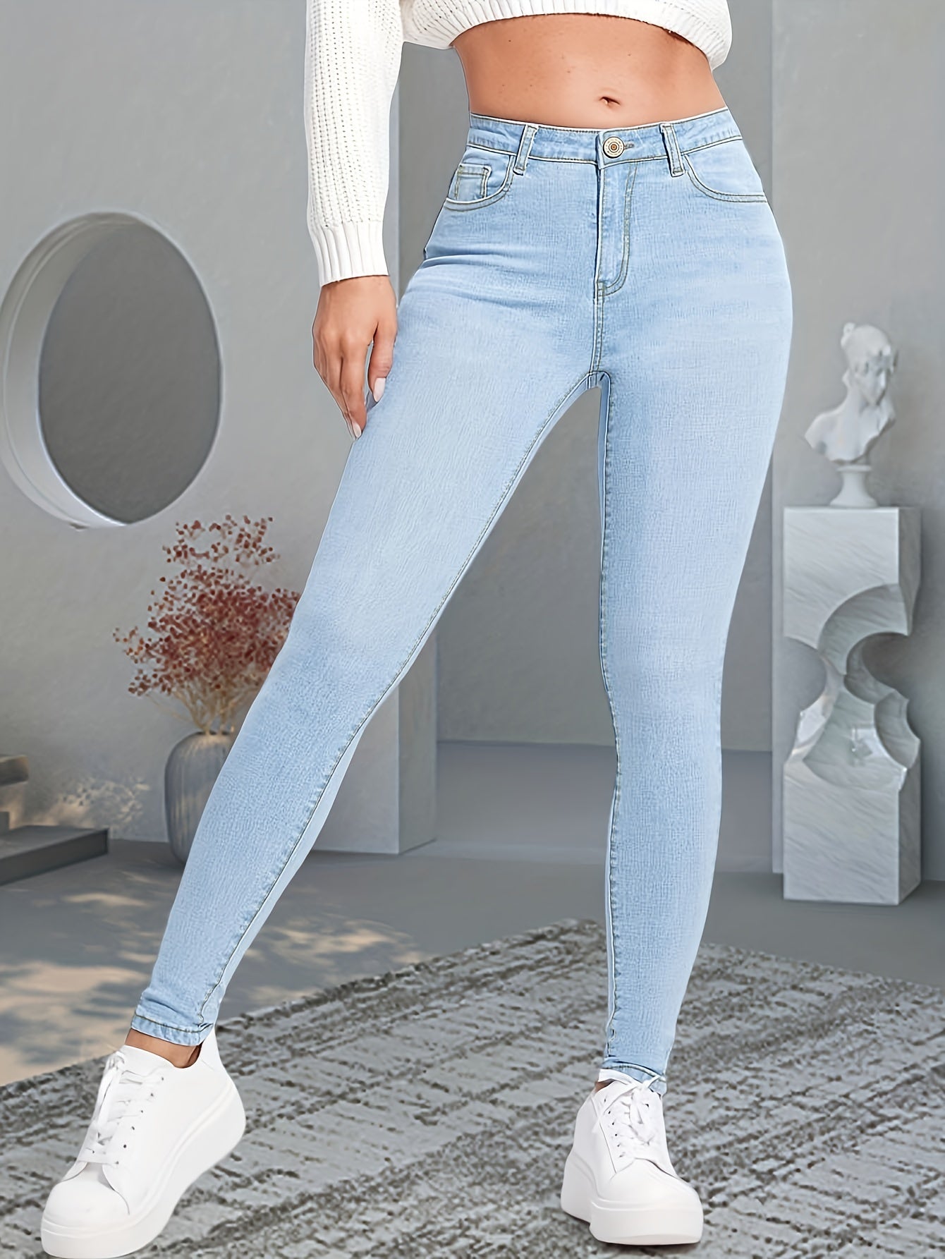 Blue Slim Fit Skinny Jeans