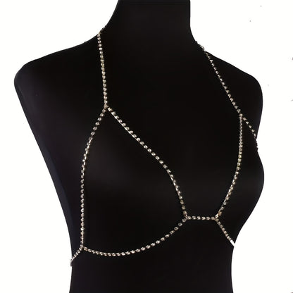 Rhinestone Body Chain Necklace